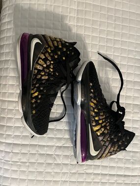 Nike LeBron 17 in Purple and Gold